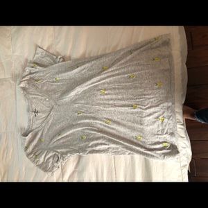 Gray v neck